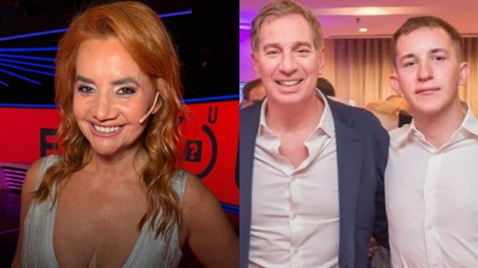 Nancy Pazos, Diego Santilli y su hijo Nicanor