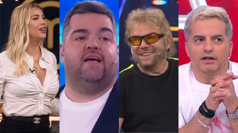 Wanda Nara, Darío Barassi, Beto Casella, y Ángel de Brito