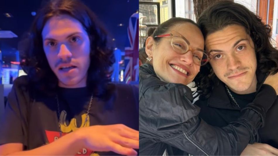 Connie Ansaldi y su hijo Vincent