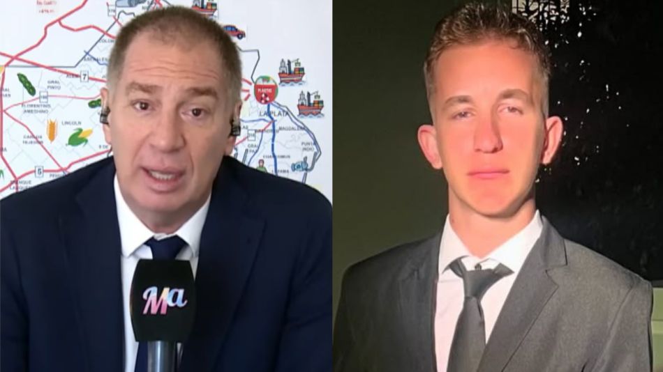 Diego Santilli y su hijo Nicanor