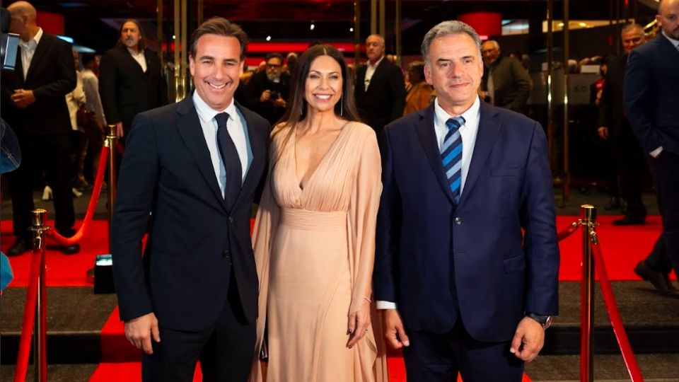Alejandro Curcio, Patricia Balerio y presidente de la República Yamandú Orsi.