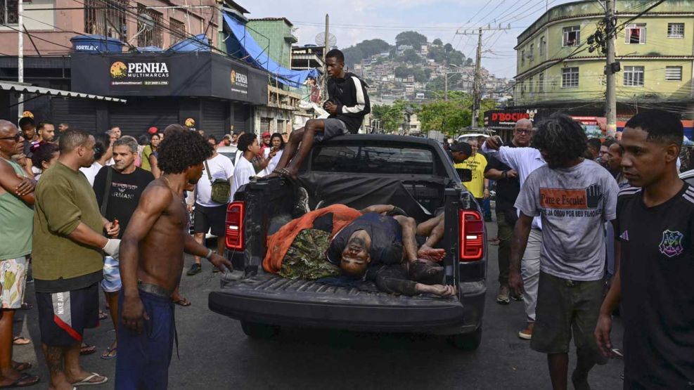Rio de Janeiro muertos en las calles 29102025