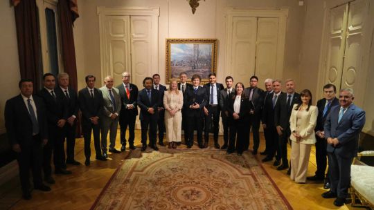 Reunion de Milei con gobernadores en Casa Rosada 20251030