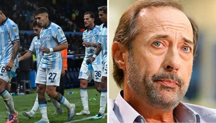 Tras la derrota de Racing, Guillermo Francella fue enfocado por las cámaras en la cancha y se convirtió en tendencia en las redes