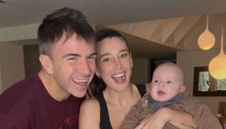 Sol Pérez mostró cómo su hijo, Marco, intenta imitar a su papá