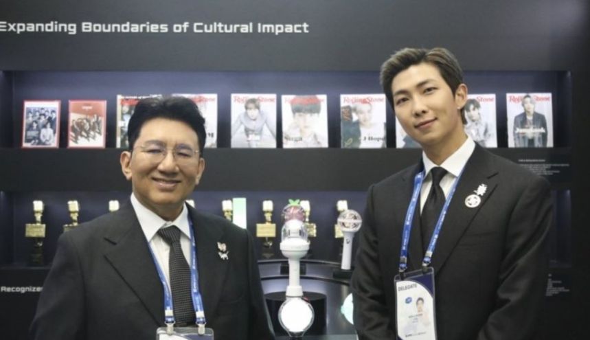 Bang Si-hyuk y Kim Nam-joon