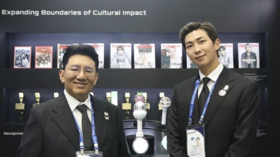 Bang Si-hyuk y Kim Nam-joon