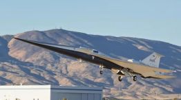 Así fue el primer vuelo del avión supersónico de la NASA.