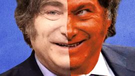 Two-faced Milei.