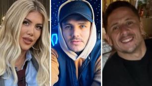 Wanda Nara, Mauro Icardi y Martín Migueles