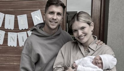 Eva Bargiela y Gianluca Simeone con Faustino