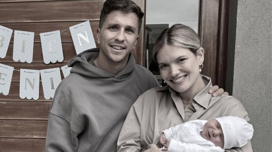 Eva Bargiela y Gianluca Simeone con Faustino