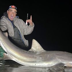 La carnada, infalible: media lisa mediana, atada firmemente con hilo de goma para que aguante el embate del oleaje, dejando la punta del anzuelo bien libre.