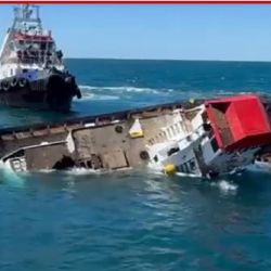 El Kyokko Rúa es el cuarto barco hundido en menos de cinco años en el marco del proyecto de expansión del parque submarino,