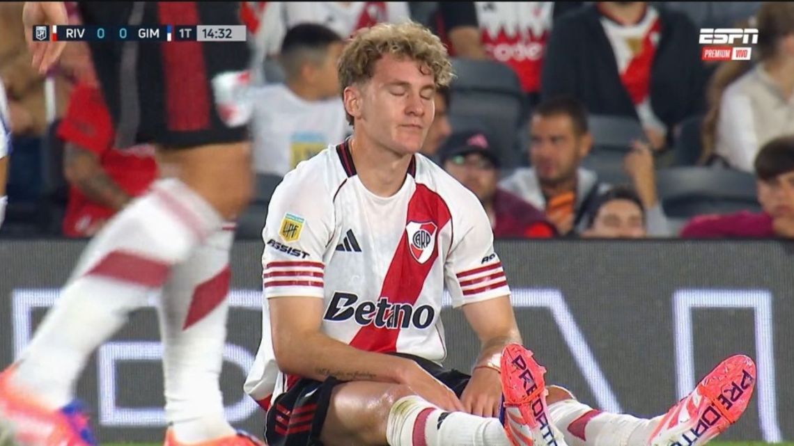 Facundo Colidio se desgarró y se pierde los partidos clave de River ...