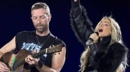 Chris Martin y Tini Stoessel