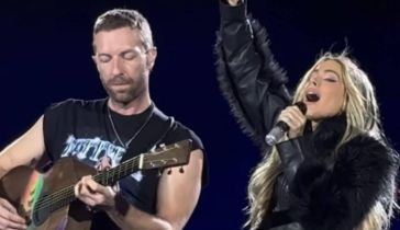 Chris Martin y Tini Stoessel