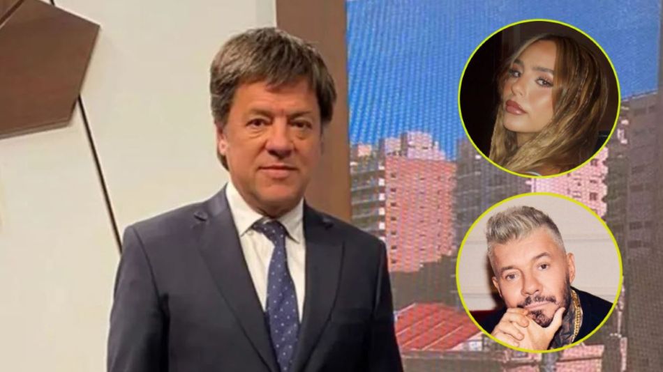 Gustavo Scaglione, Junaita Tinelli y Marcelo Tinelli
