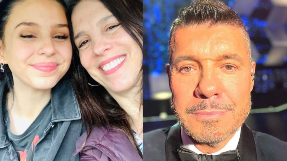 Juanita Tinelli, Paula Robles y Marcelo Tinelli