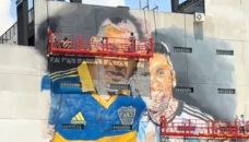 Mural cancha de Boca