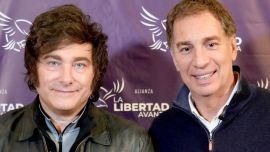 Javier Milei y Diego Santilli