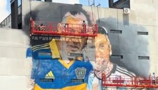 Mural cancha de Boca