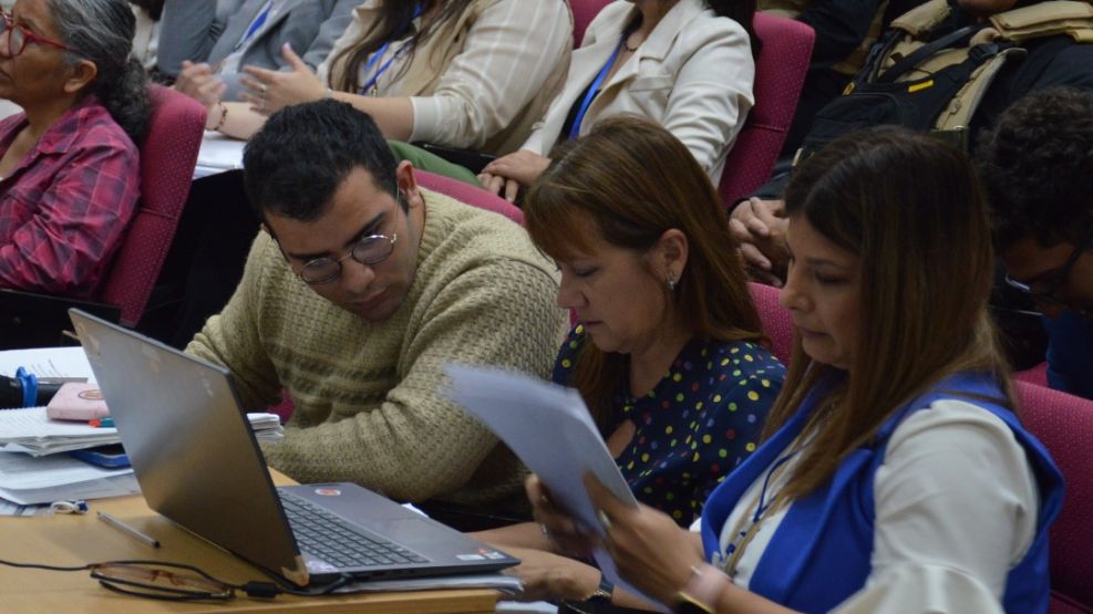 César Sena en la sexta audiencia del juicio por jurados