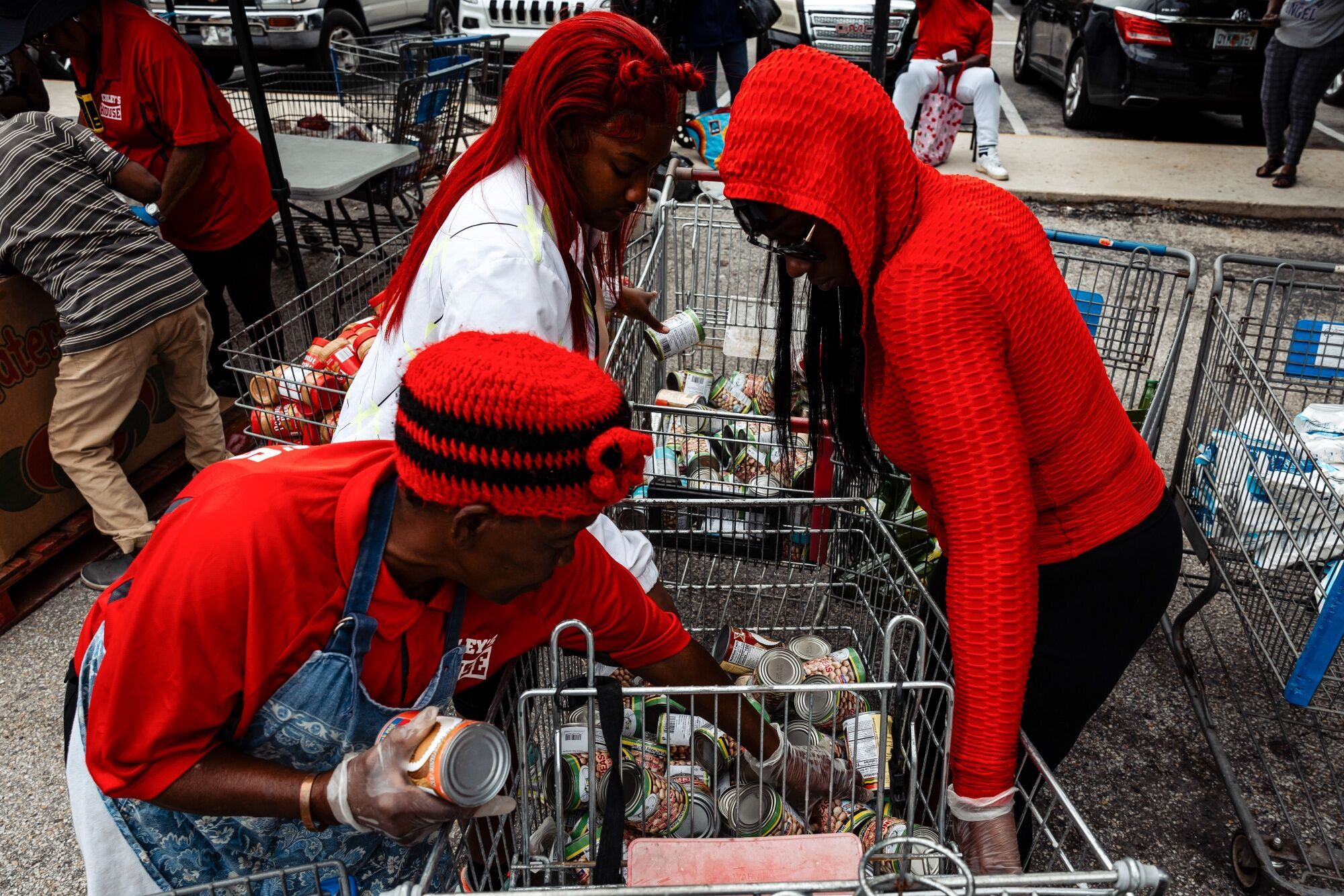 Food Bank Distribution As Trump Says US Won't Provide SNAP Funding During Shutdown