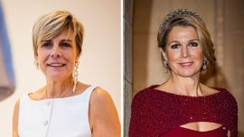 La princesa Laurentien sigue los pasos de su cuñada, Máxima Zorreguieta, pero redobló la apuesta: el jugado conjunto de cuero que lució