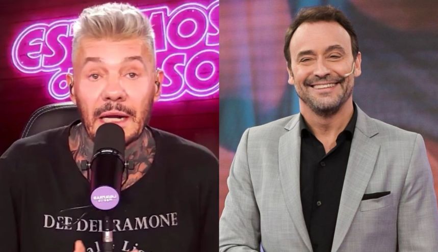 Adrián Pallares y Marcelo Tinelli