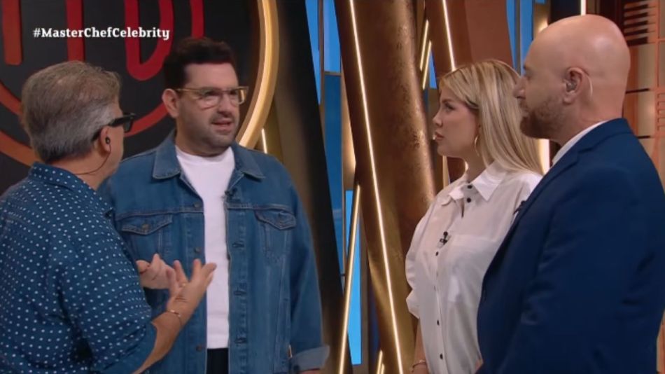 Wanda Nara y  los jurados de MasterChef Celebrity