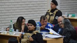 Emerenciano Sena durante la octava audiencia. 