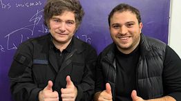 Javier Milei y Nicolás pagjoks 20251106