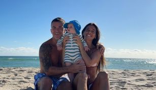 Sol Pérez, Guido Mazzoni y su hijo Marco