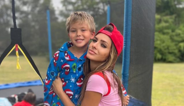 La China Suárez y su hijo Amancio Vicuña