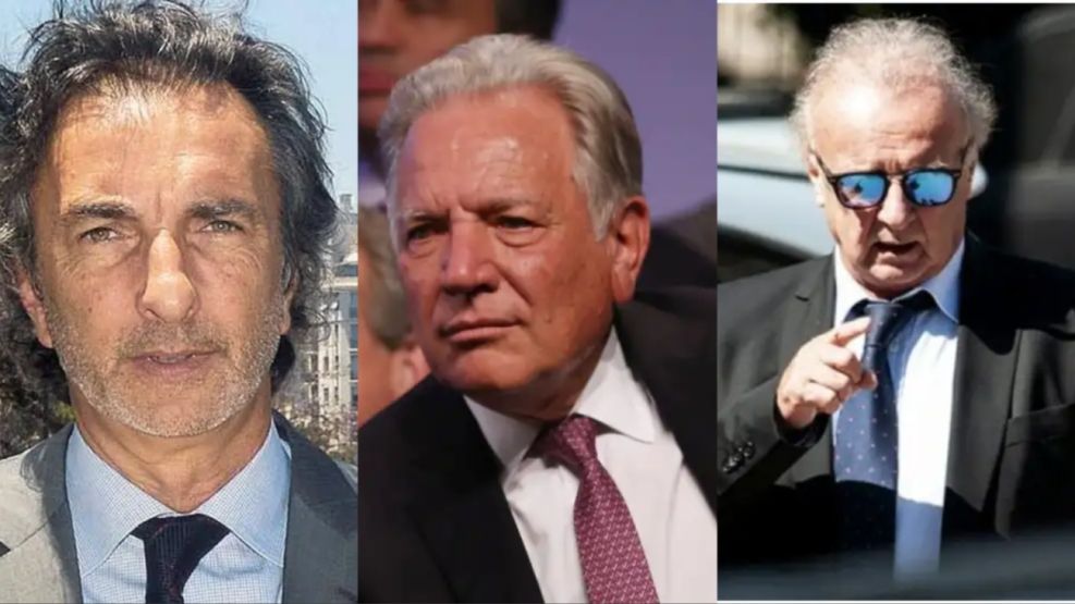 Ángelo Calcaterra, Aldo Roggio y Ernesto Clarnes