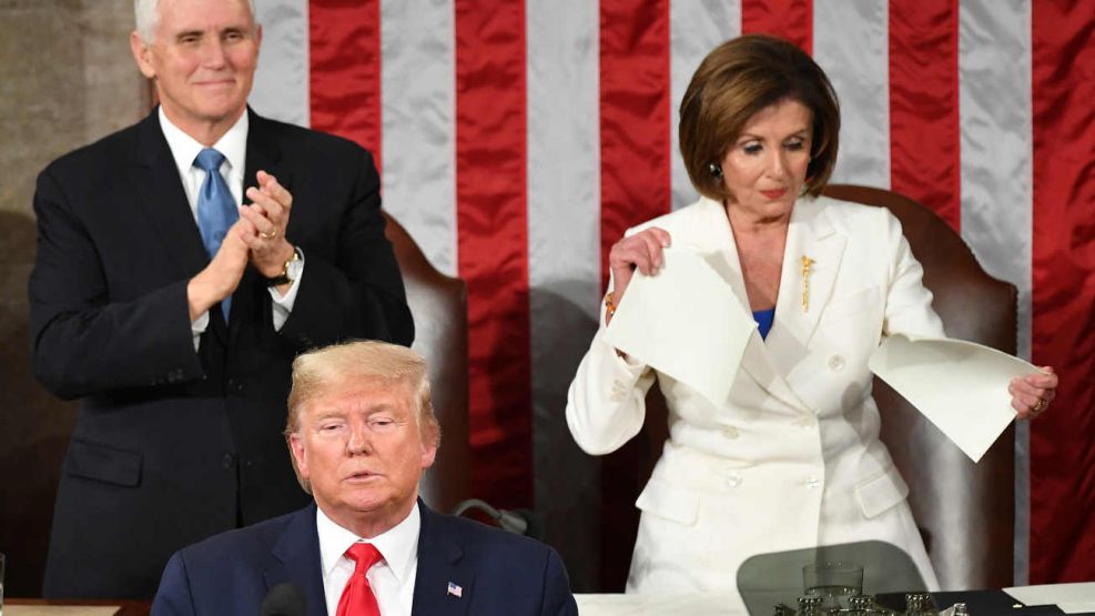 Donald Trump y Nancy Pelosi 20251106