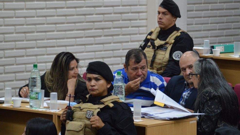 Emerenciano Sena durante la octava audiencia. 