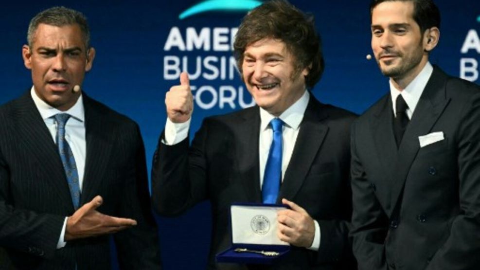 Javier Milei en American Business Forum
