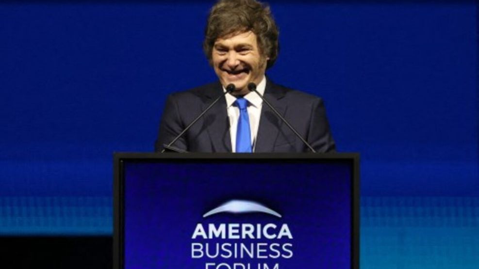 Javier Milei en American Business Forum