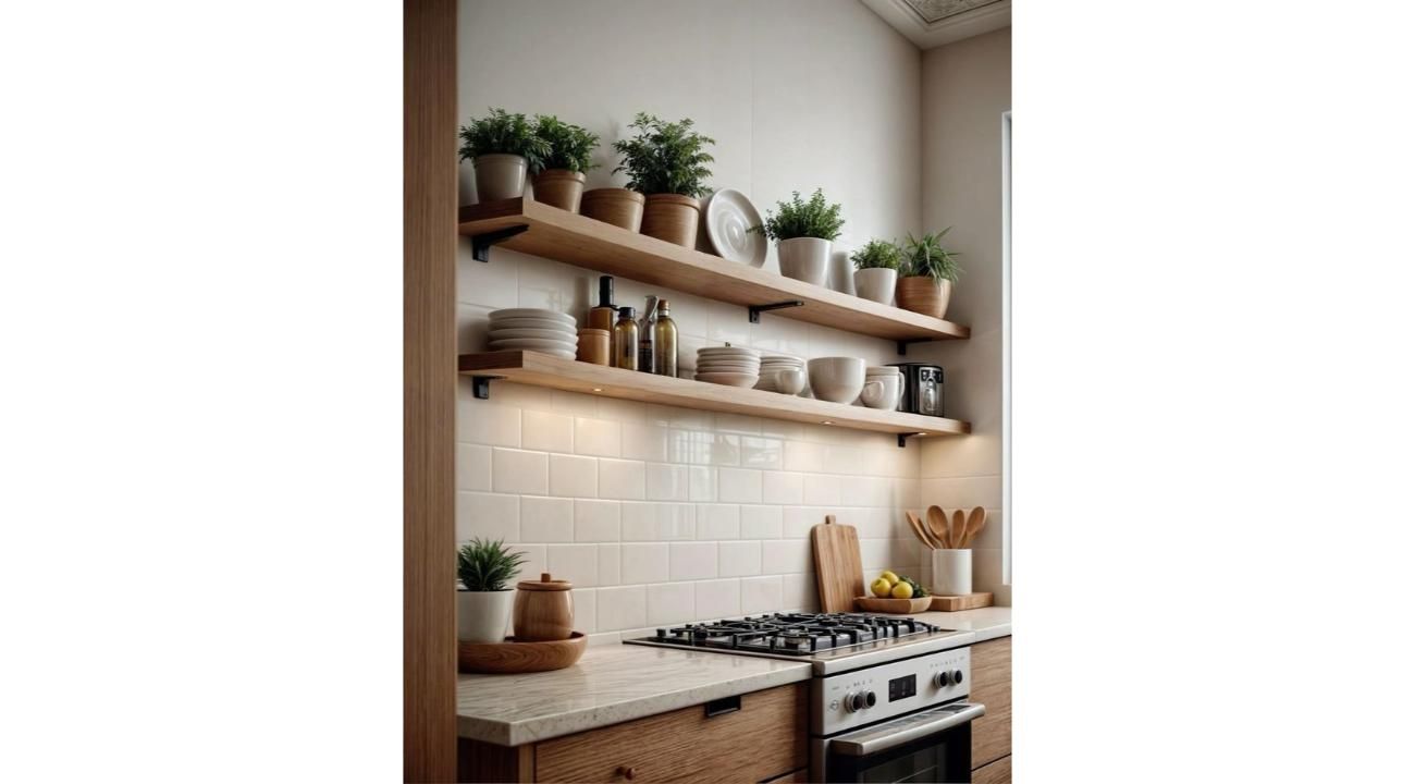 Tendencias 2025: Estantes abiertos, la clave para cocinas modernas y funcionales