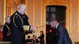 Carlos III nombró caballero a David Beckham