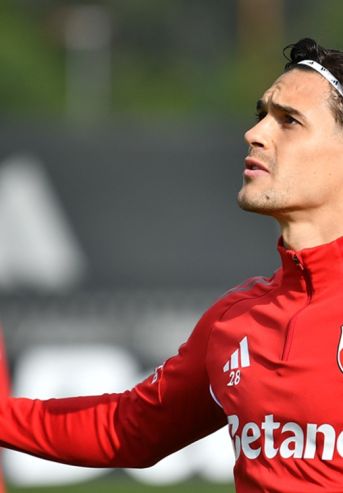 Lucas Martínez Quarta en el entrenamiento de River Plate