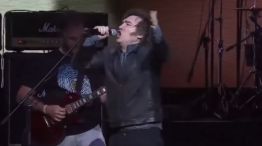 Milei en el video del Movistar Arena que subió por la caída del Muro de Berlín.