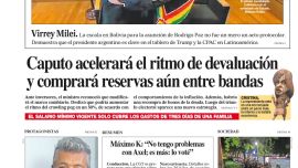 La tapa del Diario PERFIL del domingo 9 de noviembre de 2025