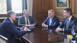 Manuel Adorni, Diego Santilli, Martín Llaryora y Marcelo Orrego 20251110