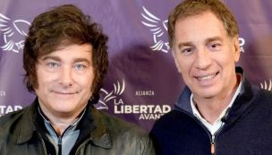Javier Milei y Diego Santilli