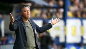 Marcelo Gallardo dirigiendo a River en La Bombonera