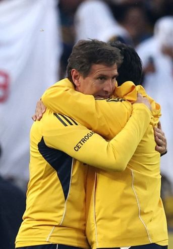 Claudio Úbeda en el Superclásico entre Boca y River