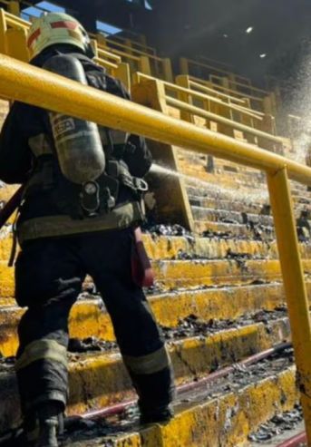 Incendio en La Bombonera